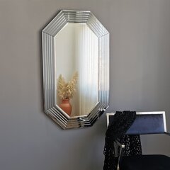 Зеркало Kalune Design 2180, серебристое цена и информация | Подвесные зеркала | kaup24.ee