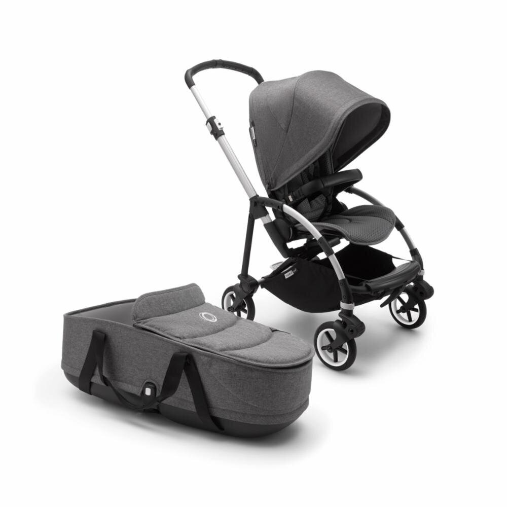 Bugaboo Bee 6 universaalne lapsevanker 2in1, Alu/Grey Melange-Grey Melange hind ja info | Vankrid, jalutuskärud | kaup24.ee