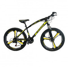 Jalgratas XGSR MTB Black/Yellow hind ja info | Jalgrattad | kaup24.ee