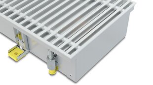 Põrandasisene konvektor KONVEKA FC 200 x 22 x 15 ALS hõbedase alumiiniumvõrega цена и информация | Радиаторы отопления | kaup24.ee