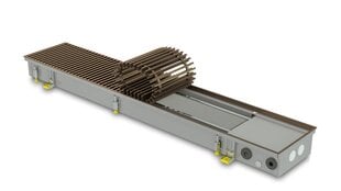 Põrandasisene konvektor KONVEKA FC 200 x 42 x 9 AL10 pruuni alumiiniumvõrega цена и информация | Радиаторы отопления | kaup24.ee