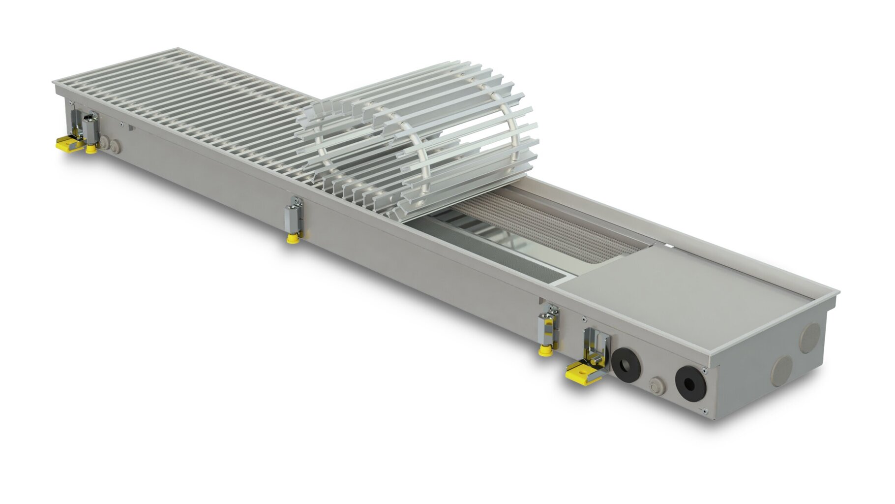 Ventilaatoriga põrandakonvektor KONVEKA FH4-H 189 ALS hõbedase alumiiniumvõrega hind ja info | Keskkütteradiaatorid, konvektorid | kaup24.ee