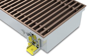 Ventilaatoriga põrandakonvektor KONVEKA FH4-H 295 AL10 pruuni alumiiniumvõrega цена и информация | Радиаторы отопления | kaup24.ee