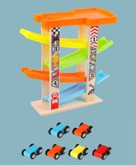 Neljakorruseline rada autodega hind ja info | Poiste mänguasjad | kaup24.ee