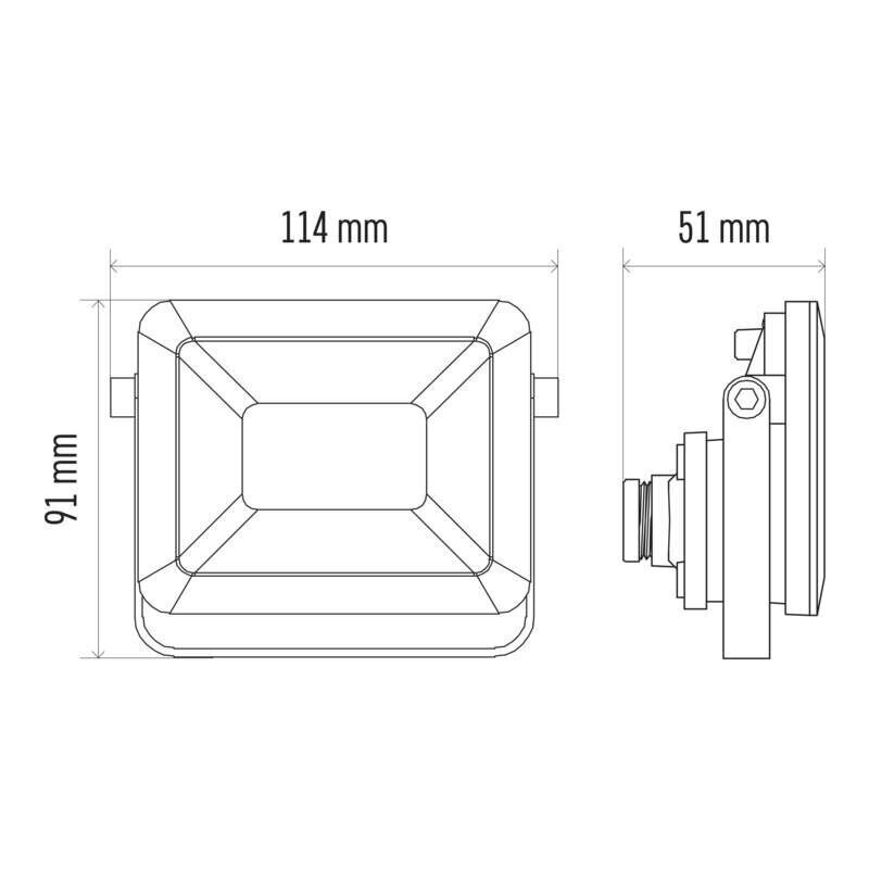 LED prožektor ILIO 10W(85W) 800 lm NW hind ja info | Taskulambid, prožektorid | kaup24.ee