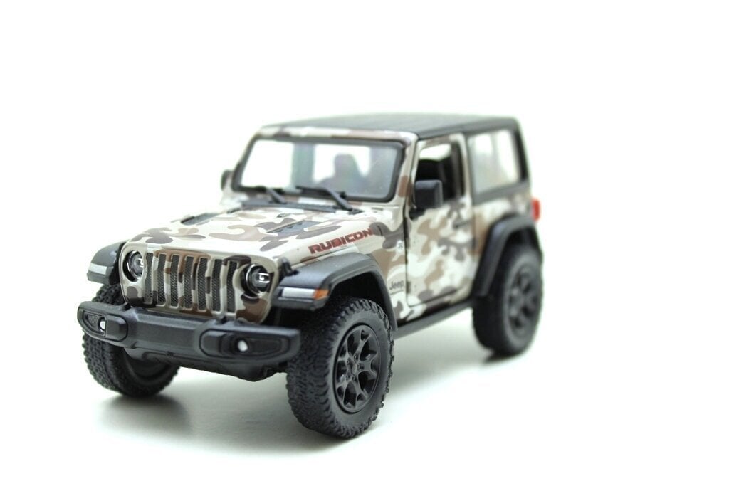 Mudelauto Kinsmart 2018 Jeep Wrangler Camo (Hard Top) hind ja info | Poiste mänguasjad | kaup24.ee