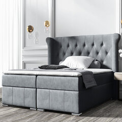 Кровать Selsey Montuno, 140x200 см, серая цена и информация | Кровати | kaup24.ee