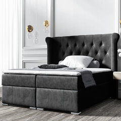 Кровать Selsey Montuno, 140x200 см, темно-серая цена и информация | Кровати | kaup24.ee