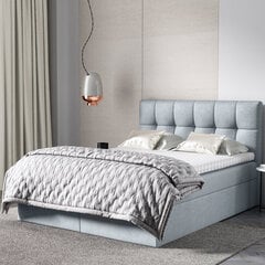 Кровать Selsey Rekius, 160x200 см, светло-серая цена и информация | Кровати | kaup24.ee