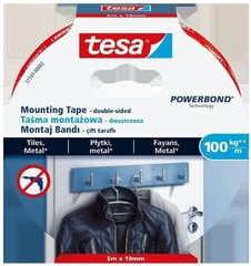 Kahepoolne teip Tesa Powerbond Ultra Strong, 19 mm x 5 m hind ja info | Kirjatarbed | kaup24.ee