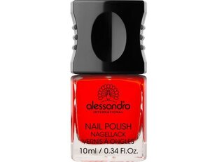 alessandro Nail Polish 12 Classic Red – hooldav küünelakk 6-free & 100% vegan, 10ml hind ja info | Küünelakid, küünetugevdajad | kaup24.ee