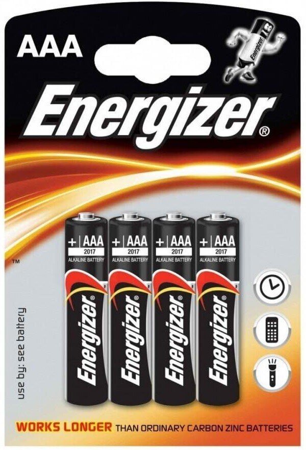 PATAREI ENERGIZER Alkaline Power AAA 2400 LR03 B4 1.5V Alkaline цена и информация | Patareid | kaup24.ee