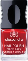 alessandro Nail Polish 25 Fire and Flame – hooldav küünelakk 6-free & 100% vegan, 10ml hind ja info | Küünelakid, küünetugevdajad | kaup24.ee