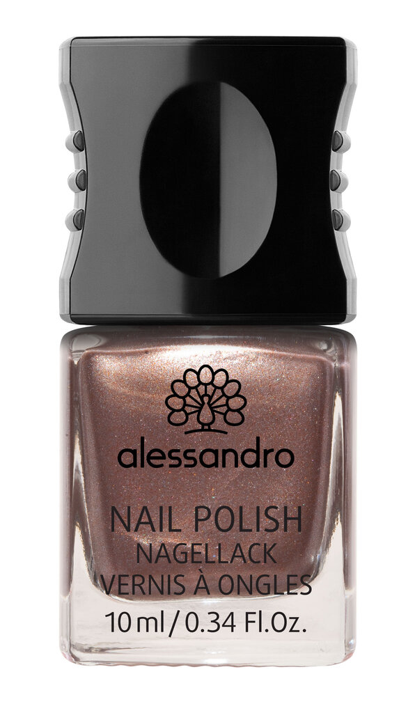 alessandro Nail Polish 71 Brown Metallic – hooldav küünelakk 6-free & 100% vegan, 10ml цена и информация | Küünelakid, küünetugevdajad | kaup24.ee