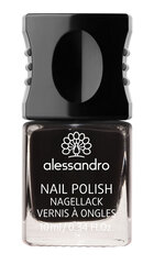 alessandro Nail Polish 77 Midnight Black - hooldav küünelakk 6-free & 100% vegan, 10ml цена и информация | Лаки для ногтей, укрепители для ногтей | kaup24.ee