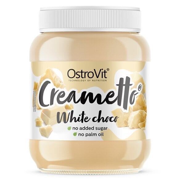 Valge šokolaadikreem suhkruta OstroVit Creametto White Choco 350 g. hind ja info | Supertoit | kaup24.ee
