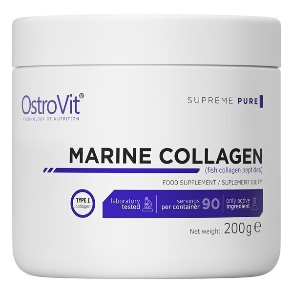 Toidulisand OstroVit Marine Collagen (200gr.) цена и информация | Vitamiinid, toidulisandid, ilu preparaadid | kaup24.ee