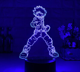 Lamp 3D Led My hero academia hind ja info | Fännitooted mänguritele | kaup24.ee