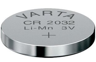 Varta CR 2032 liitiumpatareid, 2tk цена и информация | Батарейки | kaup24.ee
