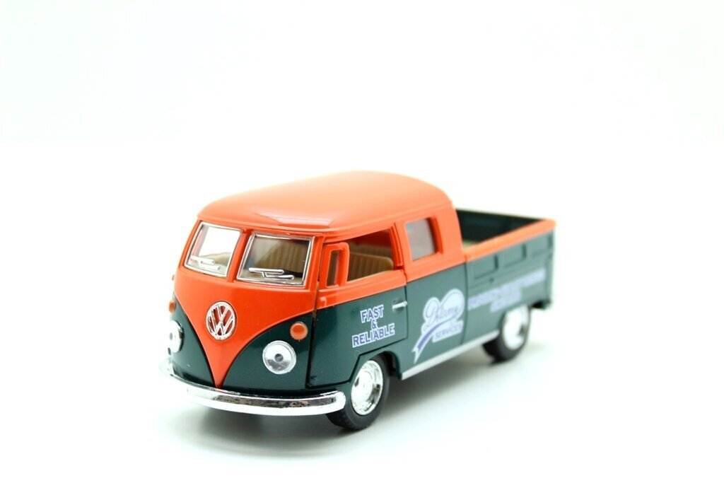 Mudelauto Kinsmart 1963 Volkswagen Bus Double Cab Pickup цена и информация | Poiste mänguasjad | kaup24.ee