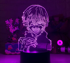 Lamp 3D Led Tokyo Ghoul hind ja info | Lastetoa valgustid | kaup24.ee