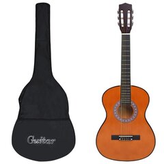 vidaXL klassikaline kitarr algajatele kotiga 3/4 36" цена и информация | Гитары | kaup24.ee