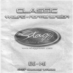 Styga klassikalise kitarri keel Stagg CLN-E6W .045 hind ja info | Muusikariistade tarvikud | kaup24.ee