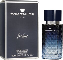 Туалетная вода Tom Tailor For Him EDT для мужчин 50 мл цена и информация | Мужские духи | kaup24.ee