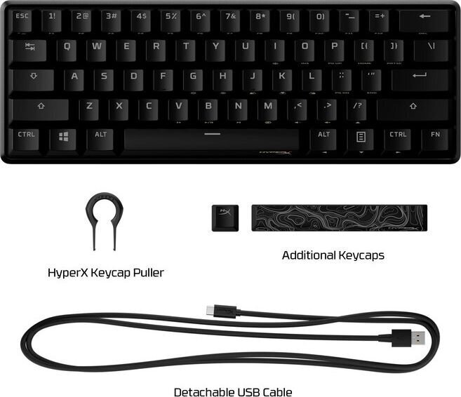 HyperX HKBO1S-RB-US/G hind ja info | Klaviatuurid | kaup24.ee