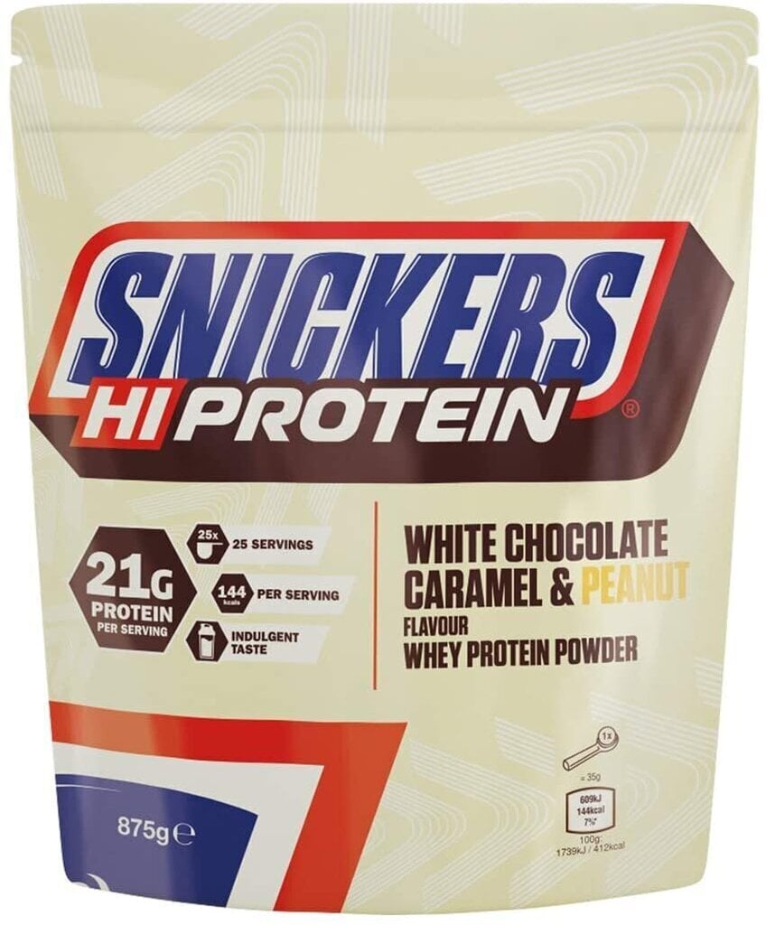 Valgu Snickers White Protein Powder, 875 g. hind ja info | Proteiin | kaup24.ee