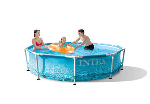 Каркасный бассейн Intex Metal Frame Beachside 305x76 см, без фильтра цена и информация | Бассейны | kaup24.ee