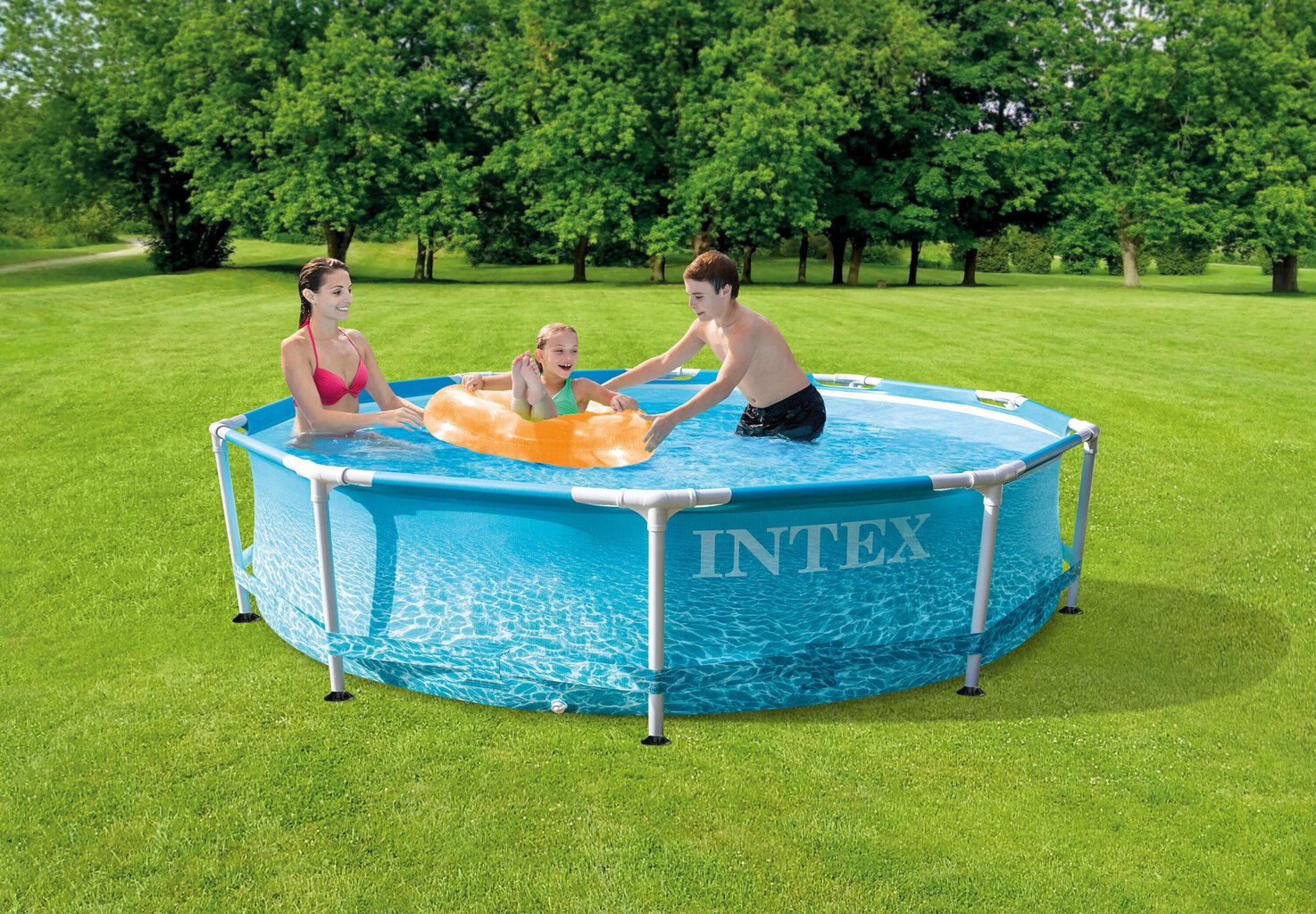 Raambassein Intex Metal Frame Beachside 305x76 cm, filtrita hind ja info | Basseinid | kaup24.ee