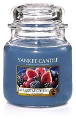 Lõhnaküünal Yankee Candle Mulberry & Fig Delight, 411 g hind ja info | Küünlad, küünlajalad | kaup24.ee