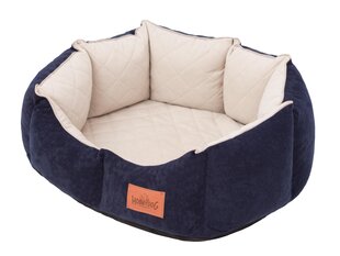 Hobbydog лежак New York Premium, L, Dark Blue, 60x52 см цена и информация | Лежаки, домики | kaup24.ee