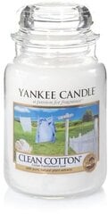 Ароматическая свеча Yankee Candle Clean Cotton 623 г цена и информация | Свечи, подсвечники | kaup24.ee