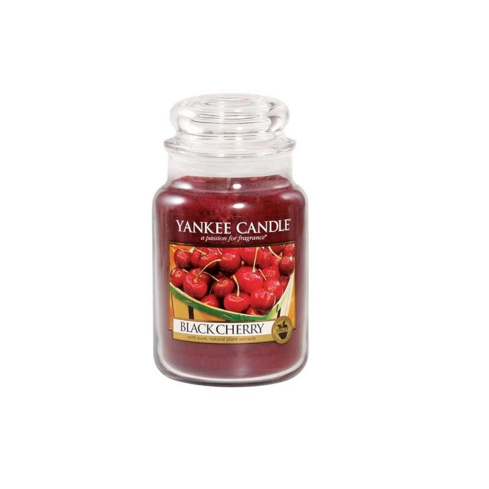 Lõhnaküünal Yankee Candle Black Cherry, 623 g hind ja info | Küünlad, küünlajalad | kaup24.ee