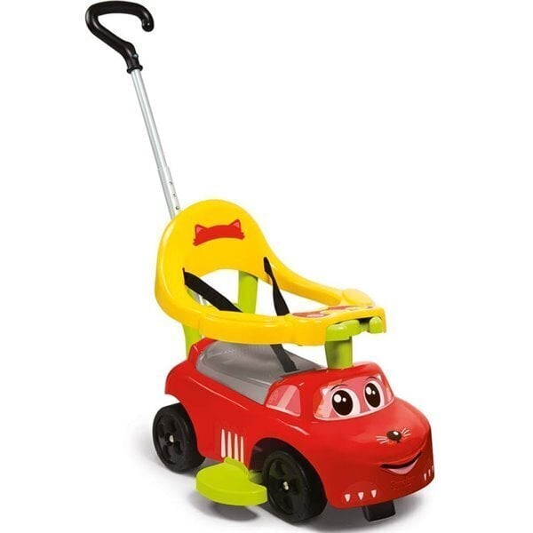 Pealeistutav auto-käimistugi käepidemega Smoby, punane hind ja info | Imikute mänguasjad | kaup24.ee