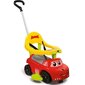 Pealeistutav auto-käimistugi käepidemega Smoby, punane цена и информация | Imikute mänguasjad | kaup24.ee