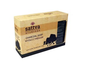 Мыло с активированным углем Charcoal, Sattva Ayurveda, 125г цена и информация | Мыло | kaup24.ee