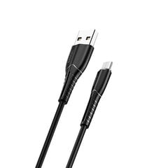 USB/MicroUSB кабель для USAMS, черный, 100 см цена и информация | Кабели для телефонов | kaup24.ee