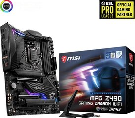 MSI MPG Z490 Gaming Carbon Wifi цена и информация | Материнские платы	 | kaup24.ee