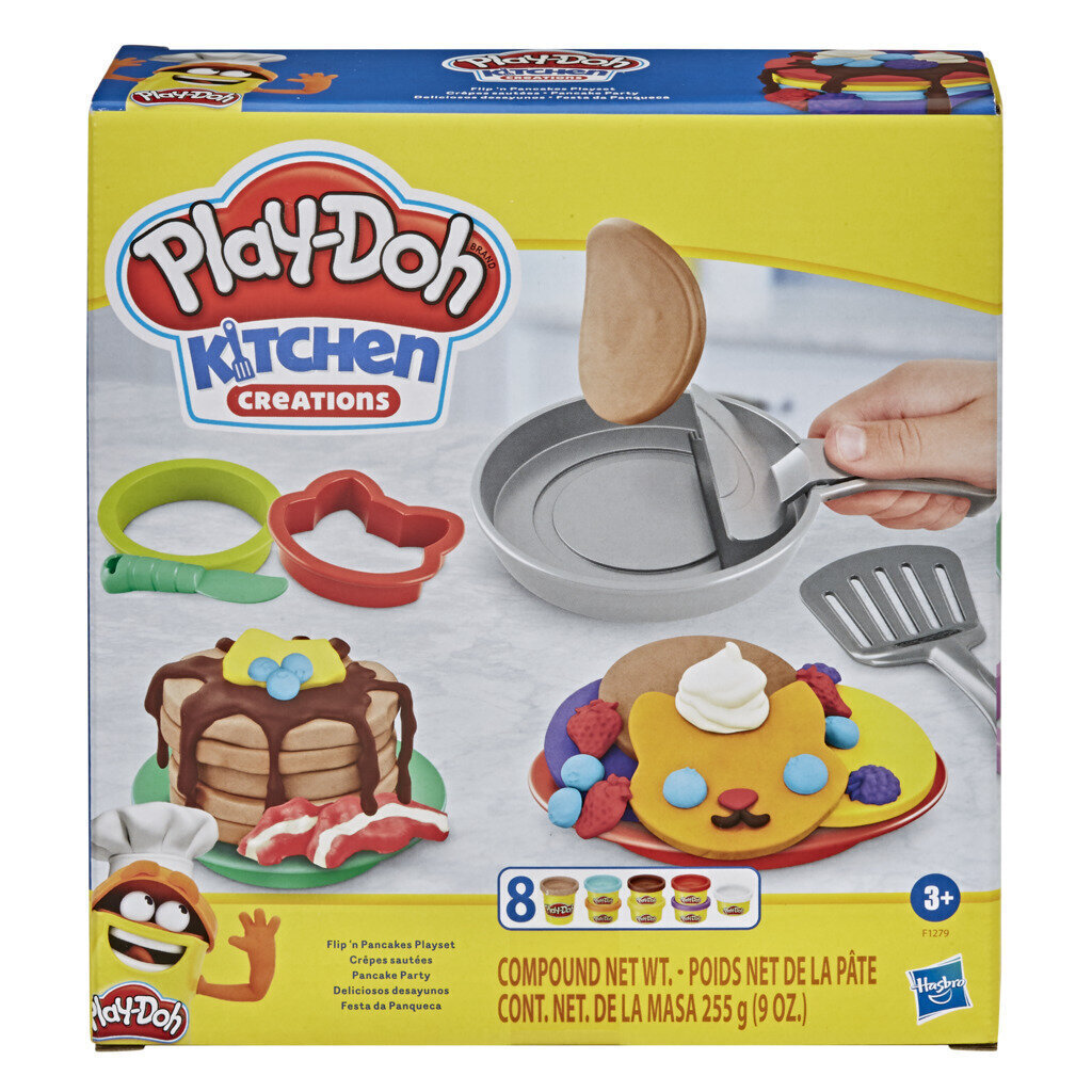 Mängu pannkookide küpsetamise komplekt Play-Doh Flip 'n Pancakes цена и информация | Arendavad mänguasjad | kaup24.ee