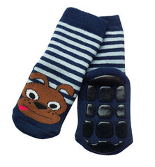 Детские нескользяшие носки для ползания «Собака и полоска» цена и информация | Колготки, носочки для новорожденных | kaup24.ee