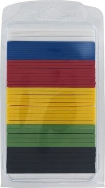 Plastist tüüblid 50 tk 100x30 mm (1,2,3,4,5,6 mm) Triuso (KUSET) цена и информация | Käsitööriistad | kaup24.ee