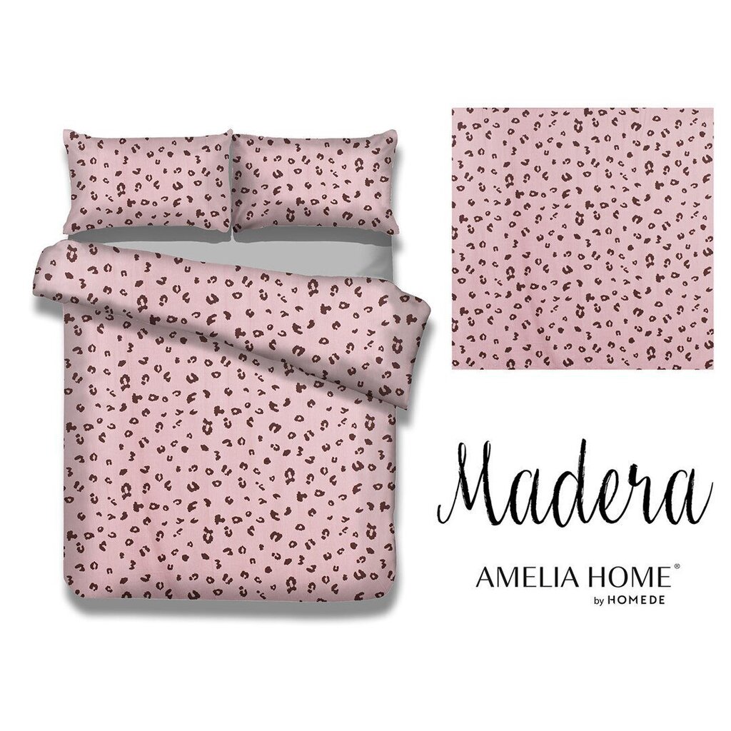 AmeliaHome voodipesukomplekt Madera Pink Panther 200x220, 3-osaline hind ja info | Voodipesukomplektid | kaup24.ee