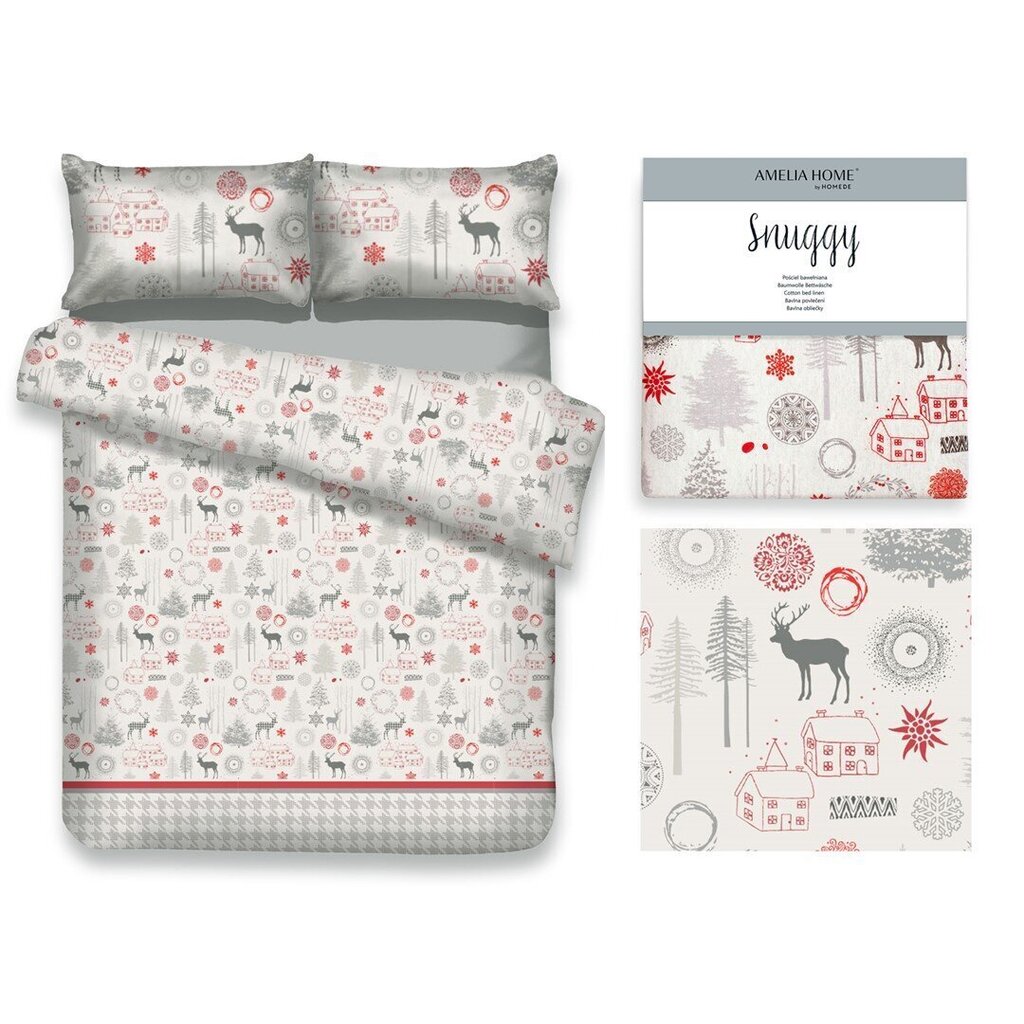 AmeliaHome voodipesukomplekt Snuggy Lappi 160x200, 3-osaline hind ja info | Voodipesukomplektid | kaup24.ee