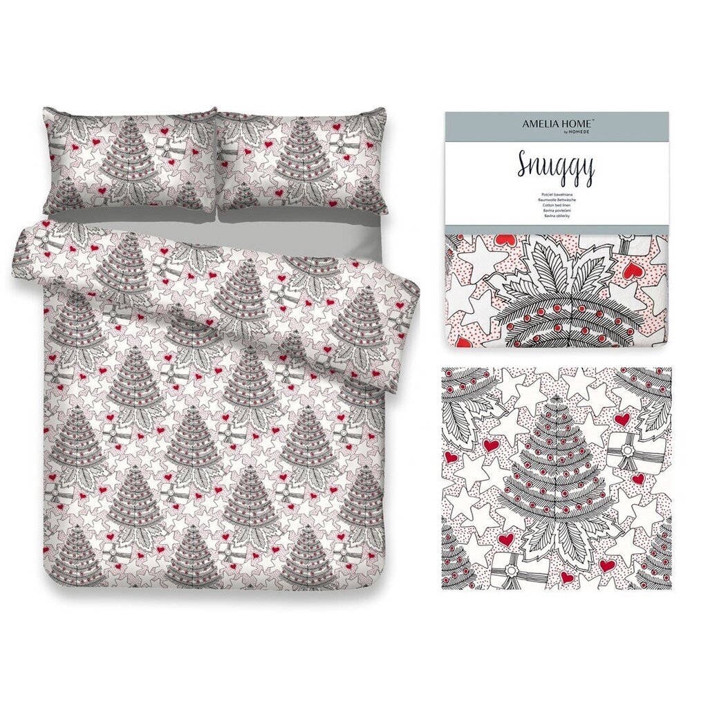 AmeliaHome voodipesukomplekt Snuggy Merry 155x220, 2-osaline hind ja info | Voodipesukomplektid | kaup24.ee