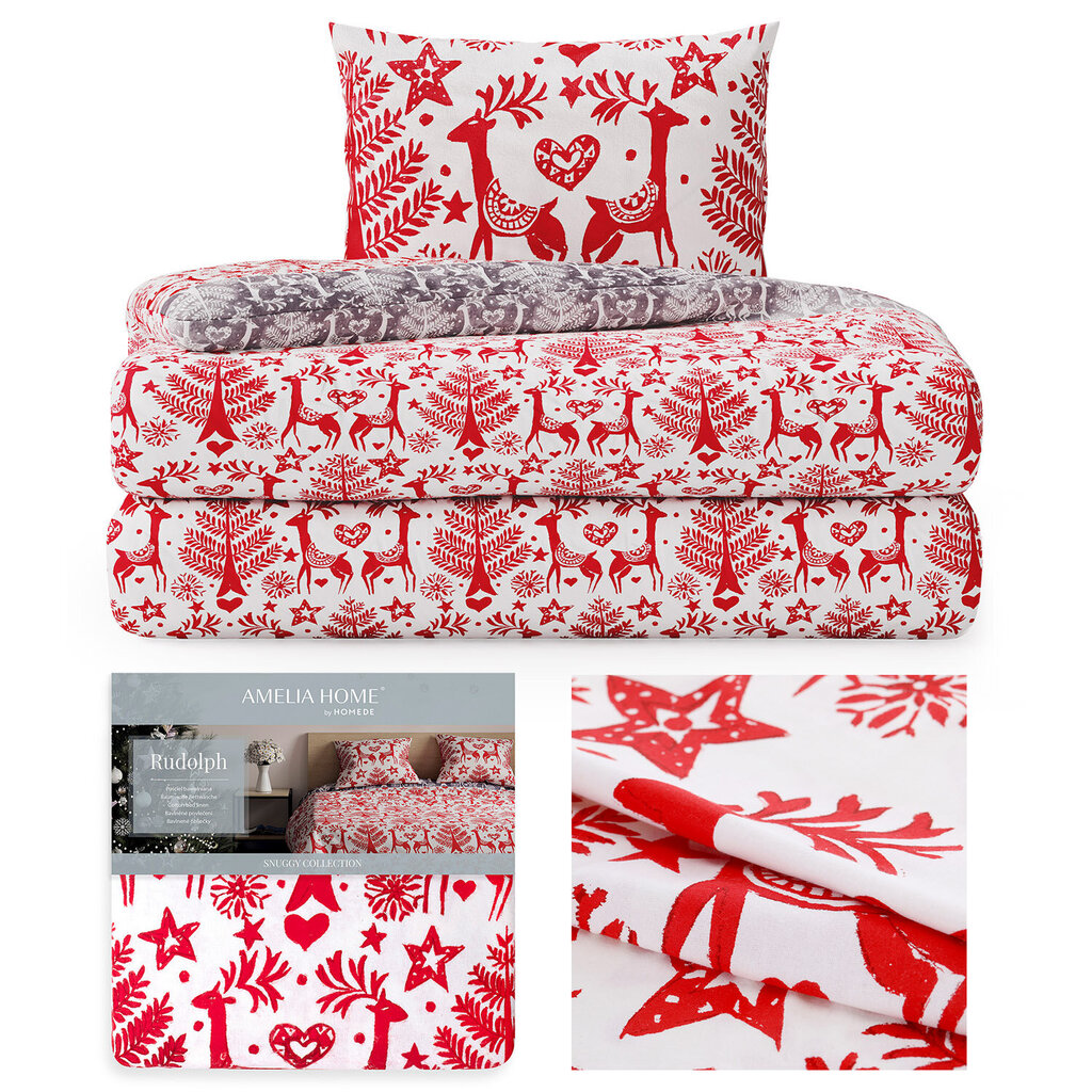 AmeliaHome voodipesukomplekt Snuggy Rudolph 155x220, 2-osaline hind ja info | Voodipesu | kaup24.ee