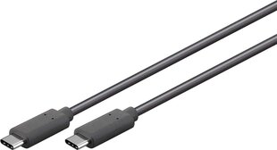 Laadimiskaabel Goobay 38872 USB-C-USB-C, 0.5M, 5A, 3.2 GEN, must hind ja info | Mobiiltelefonide kaablid | kaup24.ee
