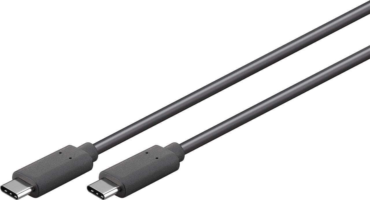 Laadimiskaabel Goobay 38872 USB-C-USB-C, 0.5M, 5A, 3.2 GEN, must цена и информация | Mobiiltelefonide kaablid | kaup24.ee